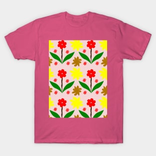 Seamless pattern of flower blooming T-Shirt